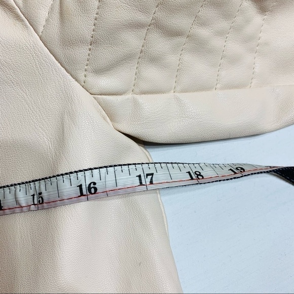 Forever 21 S light cream pink moto jacket - Picture 7 of 9
